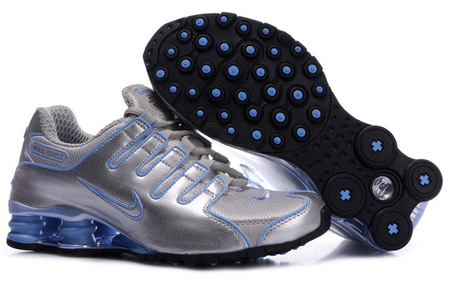 170IC76 2014 Silver Bleu Nike Shox NZ Chaussures Femme