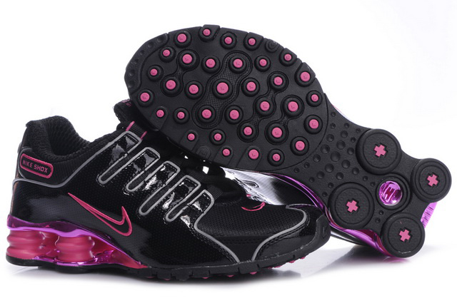 429HM38 2014 Nike Shox NZ Chaussures Noir And Rose Femme