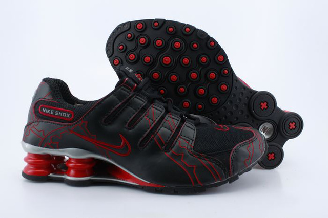 457QC07 2014 Noir Rouge Femme Nike Shox NZ Chaussures