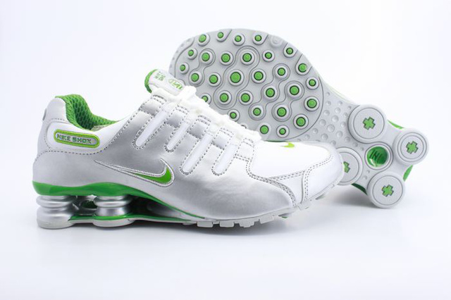485CR28 2014 Nike Shox NZ Chaussures Silvery Vert Homme