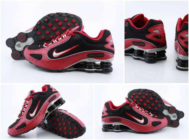 694RC44 2014 Rouge Noir Homme Nike Shox Monster Chaussures
