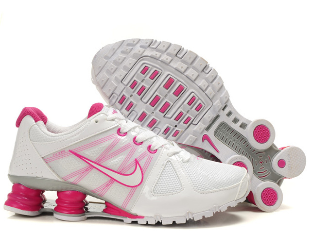 781XH92 2014 Femme Blanc Rose Nike Shox Turbo Chaussures
