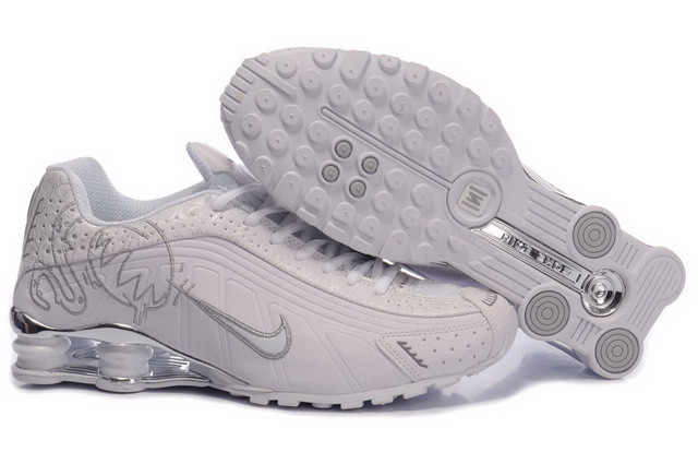 Blanc Nike Shox R4 Fashion Chaussures 509GV30 2014 Homme