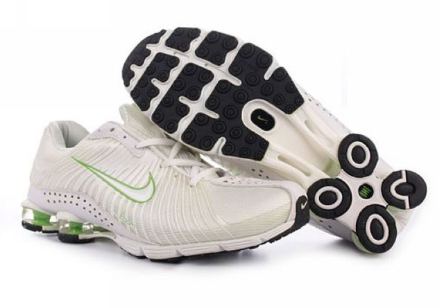 Blanc Vert Homme Nike Shox R4 Chaussures 818HO41 2014