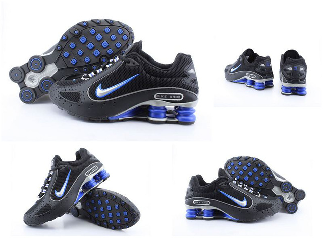 Homme 670FA59 2014 Noir Royal Bleu Nike Shox Monster Chaussures