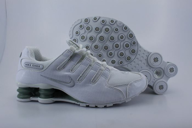Homme 724BR70 2014 Nike Shox NZ Chaussures Blanc Gris