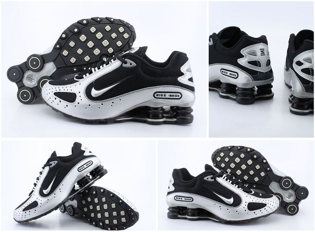 Homme 975DK42 2014 Silver Noir Nike Shox Monster Chaussures