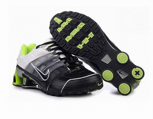 Homme Nike Shox NZ Chaussures 069WL47 2014 Noir Blanc Vert