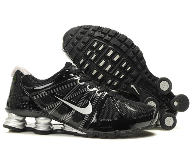 Homme Noir Silver Chaussures 478ZB36 2014 Nike Shox Turbo Chaussures