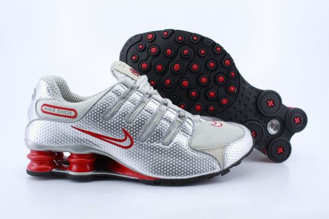 Homme Sivlery Rouge Gris Nike Shox NZ Chaussures 373ZN59 2014
