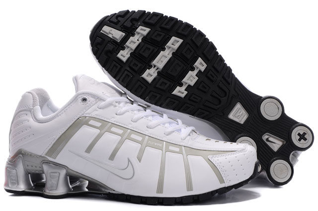 Nike Shox NZ Chaussures Homme Blanc Silvery 180IA34 2014