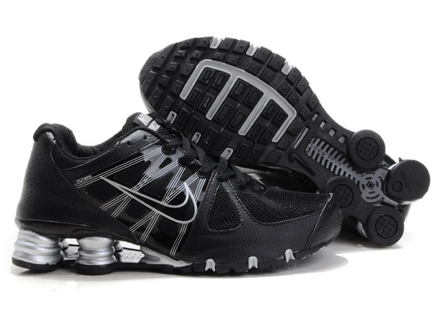 Nike Shox R4 Chaussures Homme Noir Silvery 679ON79 2014