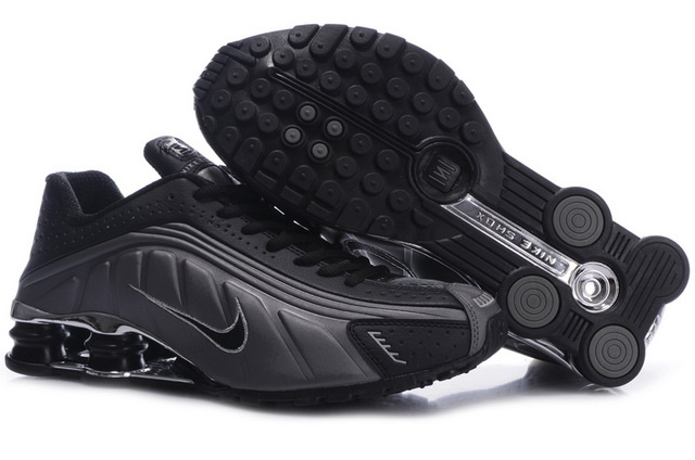 Nike Shox R4 Chaussures Noir Gris 560AT59 2014 Homme
