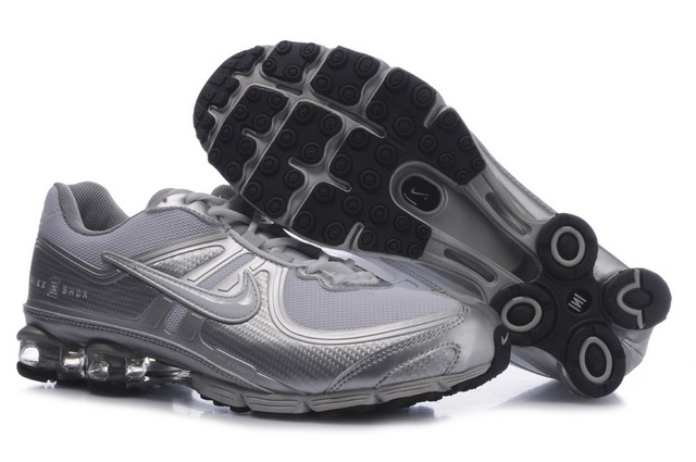 Nike Shox R4 Chaussures Silvery 702ID84 2014 Homme