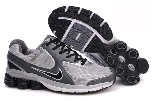 Nike Shox R6 Chaussures Homme Gris Silver Noir 749OU73 2014