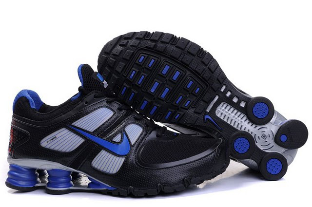 Nike Shox Turbo Chaussures Homme Noir and Bleu 303XN80 2014