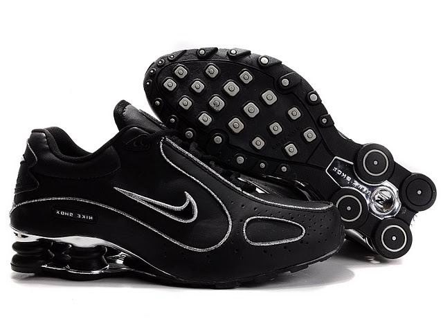 Noir And Silvery 970TE40 2014 Nike Shox R4 Chaussures Homme