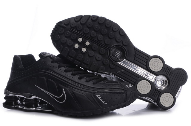 Noir And Silvery Nike Shox R4 Chaussures Homme 179PV80 2014
