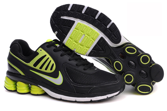 Noir Vert Homme 194NF24 2014 Nike Shox R6 Chaussures