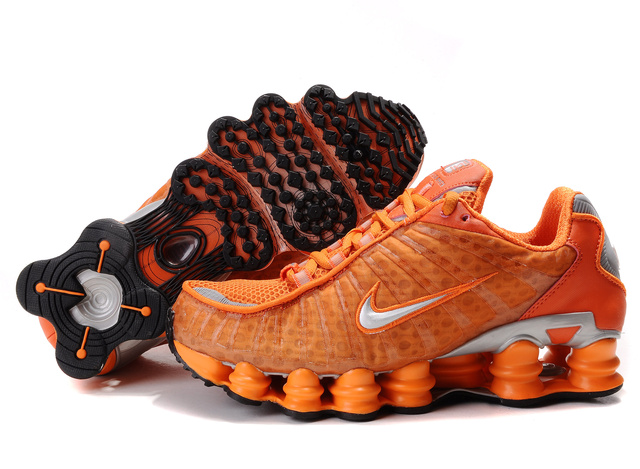Orange Nike Shox TL3 Chaussures Femme 369KP77 2014