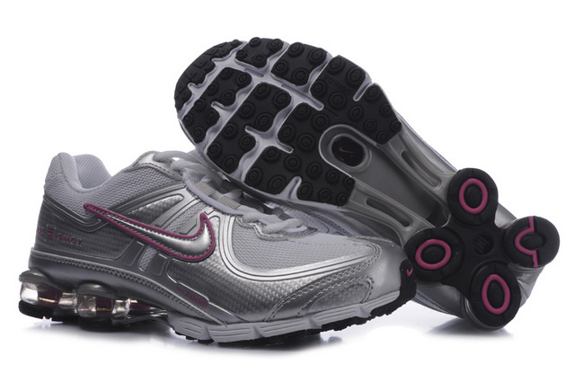 Silver Rose Nike Shox R4 Chaussures Femme 499EO06 2014